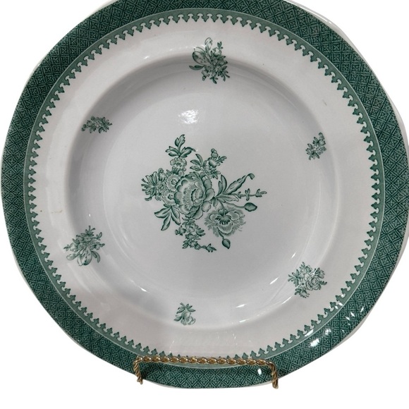 Wedgwood Mount Vernon Green 10 1/4 inch Dinner Plate 1970’s  Made in England - Picture 2 of 6